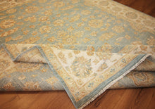 Load image into Gallery viewer, "colorful oushak rugs" "modern oushak rug" "where to buy oushak rugs" "hand knotted oushak rugs" "oushak rugs" "oushak rugs for sale"