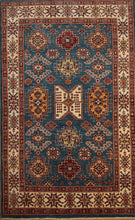 Load image into Gallery viewer, Hand Knotted Super Kazak Oriental Rug 5x7 One of a Kind