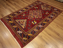 Load image into Gallery viewer, Geometric Anatolian Turkish Area Rug 5x7 One of a Kind