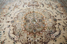 Load image into Gallery viewer, Floral Tabriz Persian Area Rug 9x12 One of a Kind