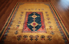 Load image into Gallery viewer, Vegetable Dye Oriental Area Rug 5x7 One of a Kind