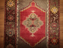 Load image into Gallery viewer, Antique Vegetable Dye Anatolian Turkish Area Rug 3x5 One of a Kind
