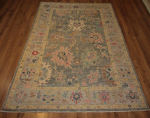 Load image into Gallery viewer, All-Over Floral Oushak Oriental Area Rug 6x9 One of a Kind
