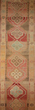 Load image into Gallery viewer, Vegetable Dye Oushak Turkish Runner Rug 3x14 One of a Kind
