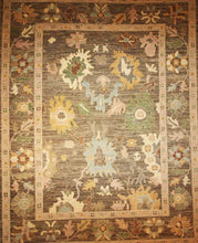 Load image into Gallery viewer, Oushak Vegetable Dye Area Rug 9x12 One of a Kind
