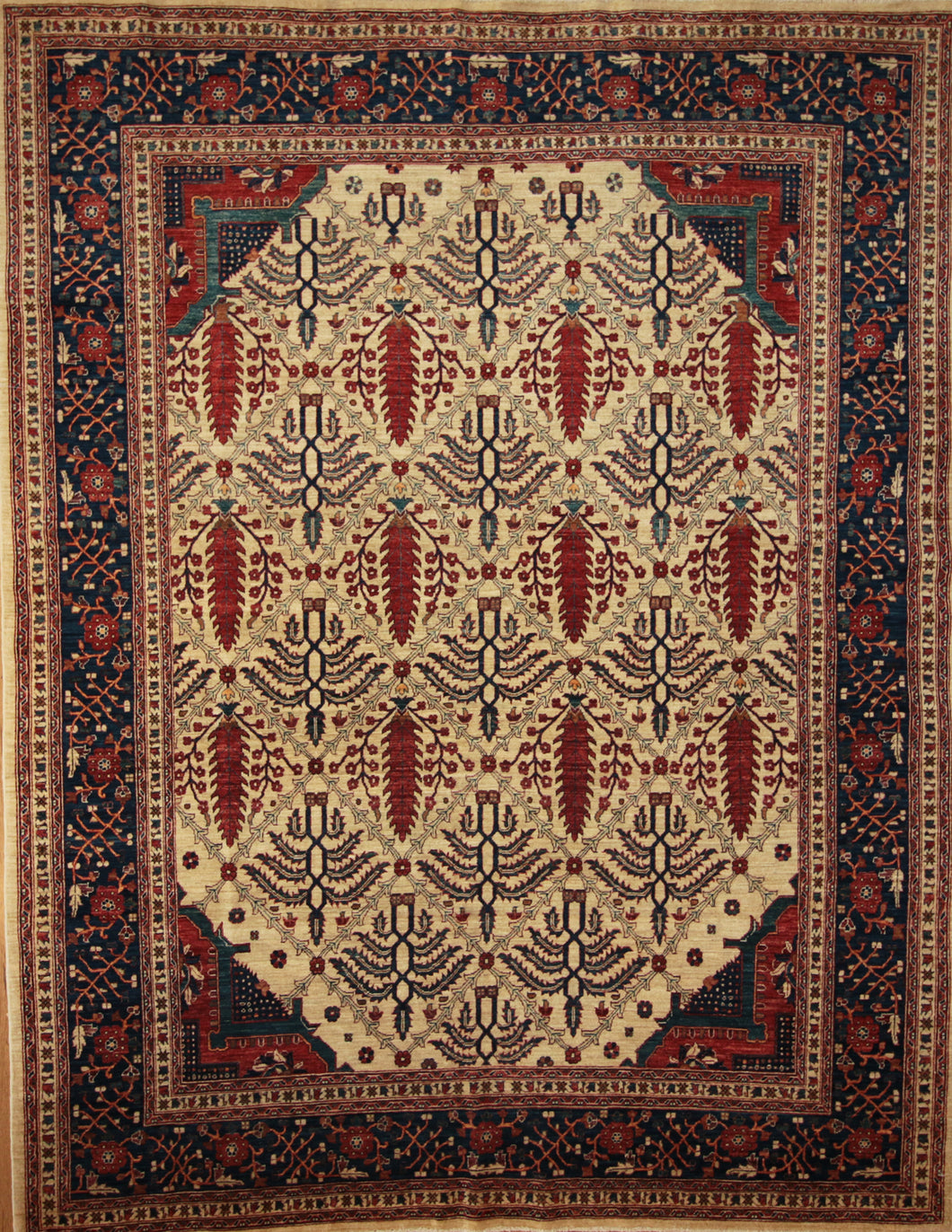 Vegetable Dye Ziegler Oriental Area Rug 6x9 One of a Kind