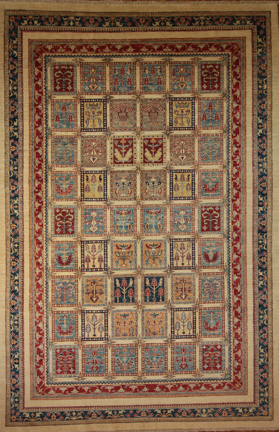 Vegetable Dye Farahan Area Rug 7x10 One of a Kind