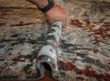 Load image into Gallery viewer, Contemporary Abstract Oriental Area Rug 5x7 One of a Kind
