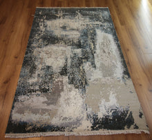 Load image into Gallery viewer, Contemporary Abstract Oriental Area Rug 4x6 One of a Kind
