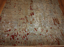 Load image into Gallery viewer, Contemporary Abstract Oriental Area Rug 4x6 One of a Kind
