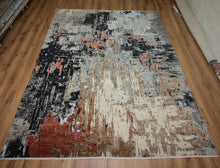 Load image into Gallery viewer, Vegetable Dye Contemporary Abstract Oriental Area Rug 8x10 One of a Kind
