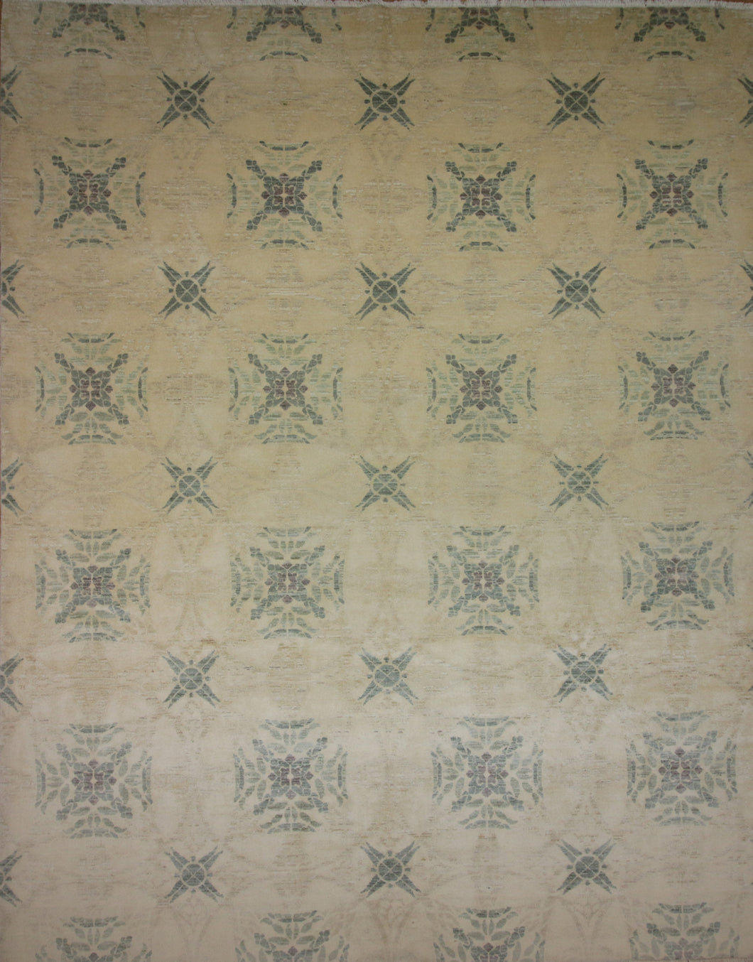 Contemporary Nepalese Wool Area Rug 8x10 One of a Kind