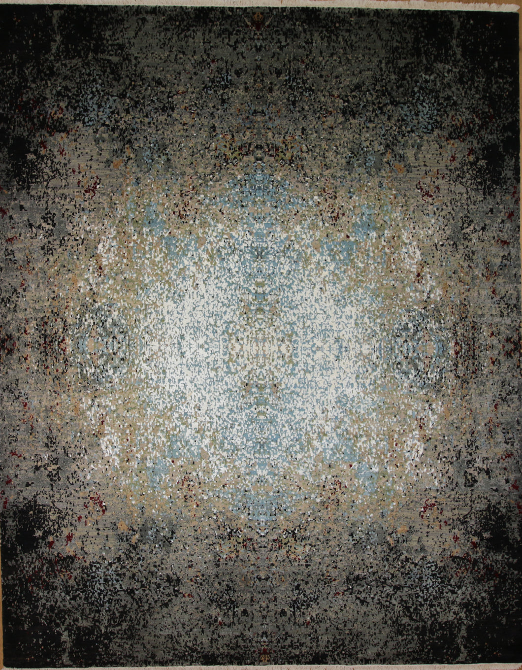 Hand Knotted Contemporary Area Rug 8x10 One of a Kind
