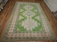 Load image into Gallery viewer, Vegetable Dye Oushak Turkish Area Rug 8x10 One of a Kind
