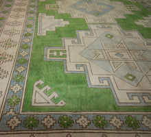 Load image into Gallery viewer, Vegetable Dye Oushak Turkish Area Rug 8x10 One of a Kind
