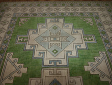 Load image into Gallery viewer, Vegetable Dye Oushak Turkish Area Rug 8x10 One of a Kind
