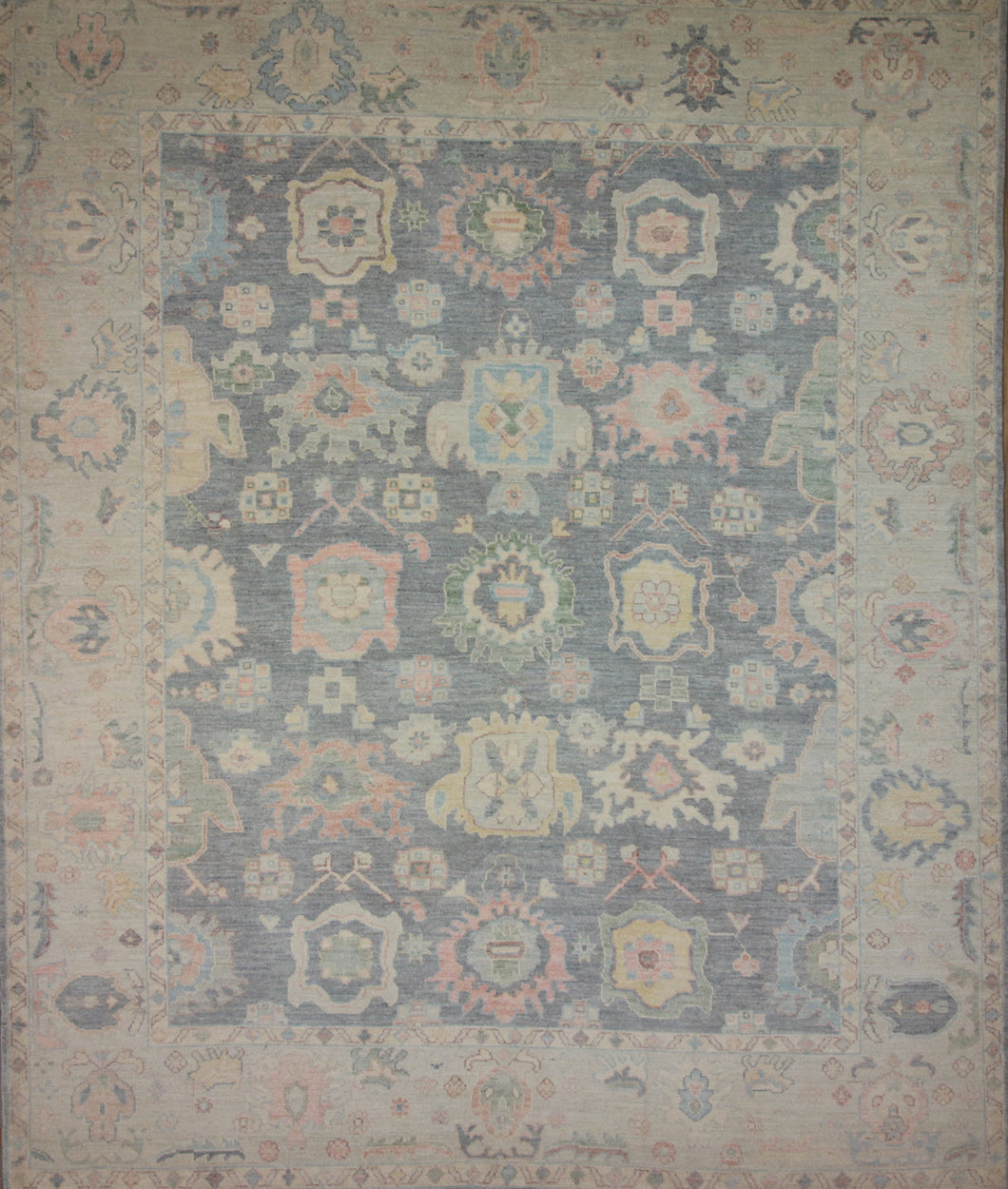 Vegetable Dye Oushak Turkish Area Rug 8x10 One of a Kind