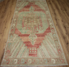 Load image into Gallery viewer, Geometric Anatolian Turkish Area Rug 5x7 One of a Kind
