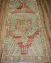 Load image into Gallery viewer, Geometric Anatolian Turkish Area Rug 5x7 One of a Kind
