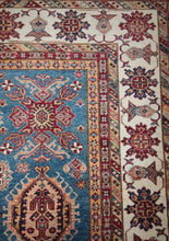 Load image into Gallery viewer, Geometric Super Kazak Oriental Area Rug 9x12 One of a Kind
