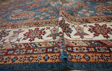 Load image into Gallery viewer, Geometric Super Kazak Oriental Area Rug 9x12 One of a Kind
