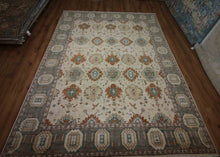 Load image into Gallery viewer, Floral Oushak Vegetable Dye Area Rug 9x12 One of a Kind
