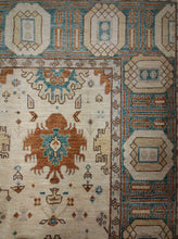 Load image into Gallery viewer, Floral Oushak Vegetable Dye Area Rug 9x12 One of a Kind
