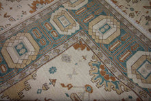 Load image into Gallery viewer, Floral Oushak Vegetable Dye Area Rug 9x12 One of a Kind
