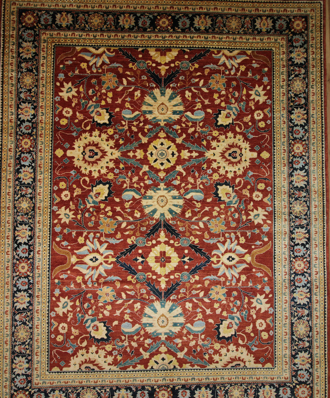 Vegetable Dye Ziegler Oriental Area Rug 9x12 One of a Kind