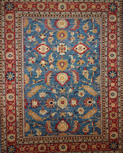 Load image into Gallery viewer, Vegetable Dye Ziegler Handmade Area Rug 9x12 One of a Kind
