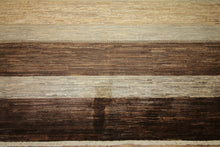 Load image into Gallery viewer, Striped Brown Gabbeh Oriental Area Rug 9x12 One of a Kind
