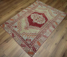 Load image into Gallery viewer, Geometric Anatolian Oriental Area Rug 3x5 One of a Kind

