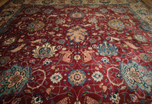Load image into Gallery viewer, Antique Vegetable Dye Tabriz Persian Area Rug 10x14 One of a Kind
