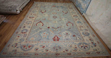 Load image into Gallery viewer, Vegetable Dye Oushak Turkish Area Rug 10x14 One of a Kind
