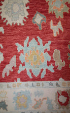 Load image into Gallery viewer, Vegetable Dye Oushak Turkish Area Rug 5x7 One of a Kind
