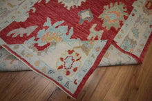 Load image into Gallery viewer, Vegetable Dye Oushak Turkish Area Rug 5x7 One of a Kind
