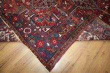 Load image into Gallery viewer, Vintage Heriz Serapi Persian Area Rug 9x12 One of a Kind
