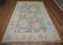 Load image into Gallery viewer, Vegetable Dye Oushak Turkish Area Rug 6x9 One of a Kind
