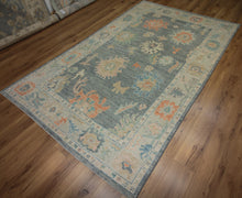 Load image into Gallery viewer, Vegetable Dye Oushak Turkish Area Rug 6x9 One of a Kind
