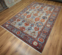 Load image into Gallery viewer, Vegetable Dye Heriz Serapi Oriental Area Rug 6x9 One of a Kind
