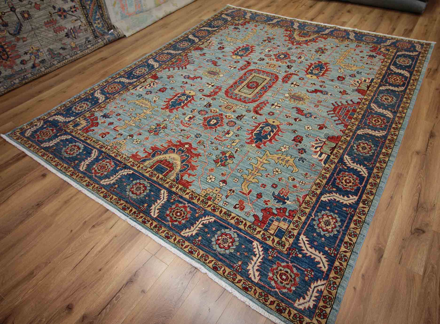 Vegetable Dye Heriz Serapi Oriental Area Rug 8x10 One of a Kind