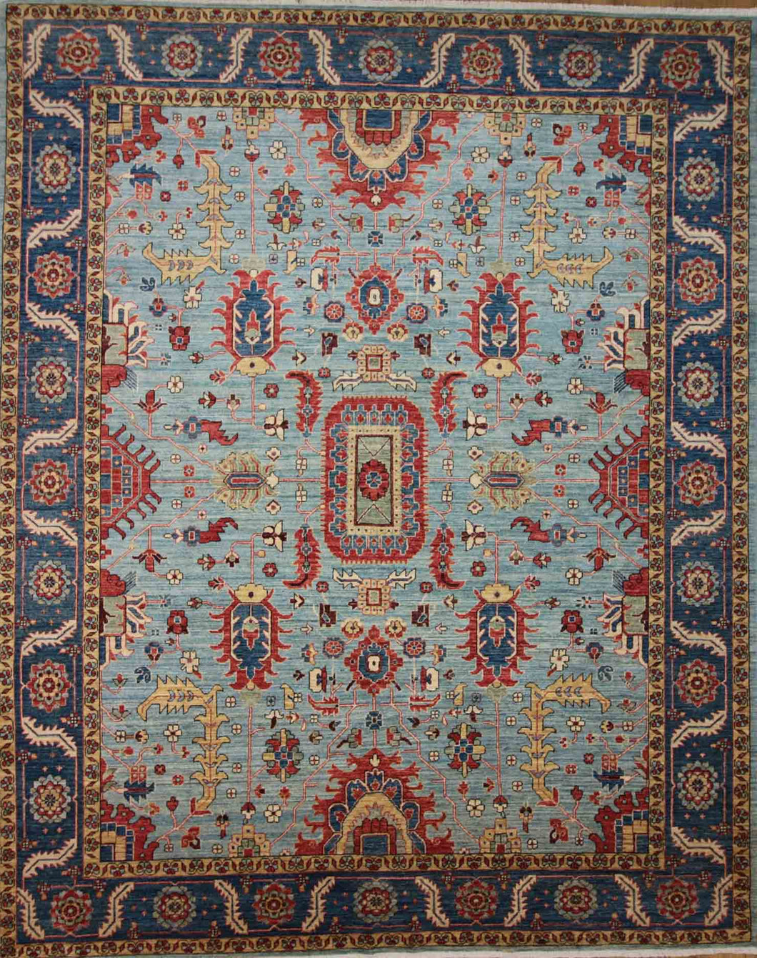 Vegetable Dye Heriz Serapi Oriental Area Rug 8x10 One of a Kind