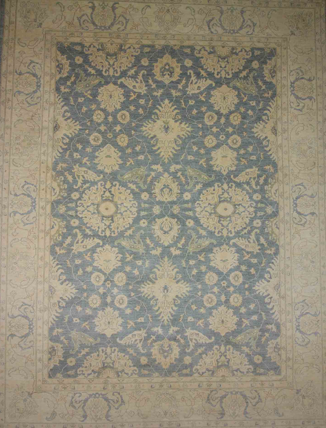 Handmade Wool Oushak Vegetable Dye Area Rug 9x12 One of a Kind