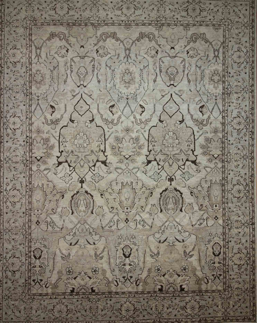 Vegetable Dye Ziegler Oriental Area Rug 9x12 One of a Kind