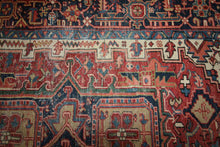 Load image into Gallery viewer, Pre-1900 Vegetable Dye Heriz Serapi Persian Area Rug 8x10 One of a Kind
