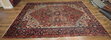 Load image into Gallery viewer, Pre-1900 Vegetable Dye Heriz Serapi Persian Area Rug 8x10 One of a Kind
