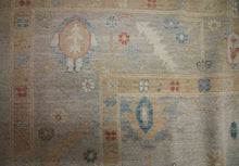 Load image into Gallery viewer, Vegetable Dye Wool Oushak Turkish Area Rug 9x12 One of a Kind
