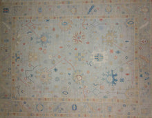 Load image into Gallery viewer, Vegetable Dye Wool Oushak Turkish Area Rug 9x12 One of a Kind
