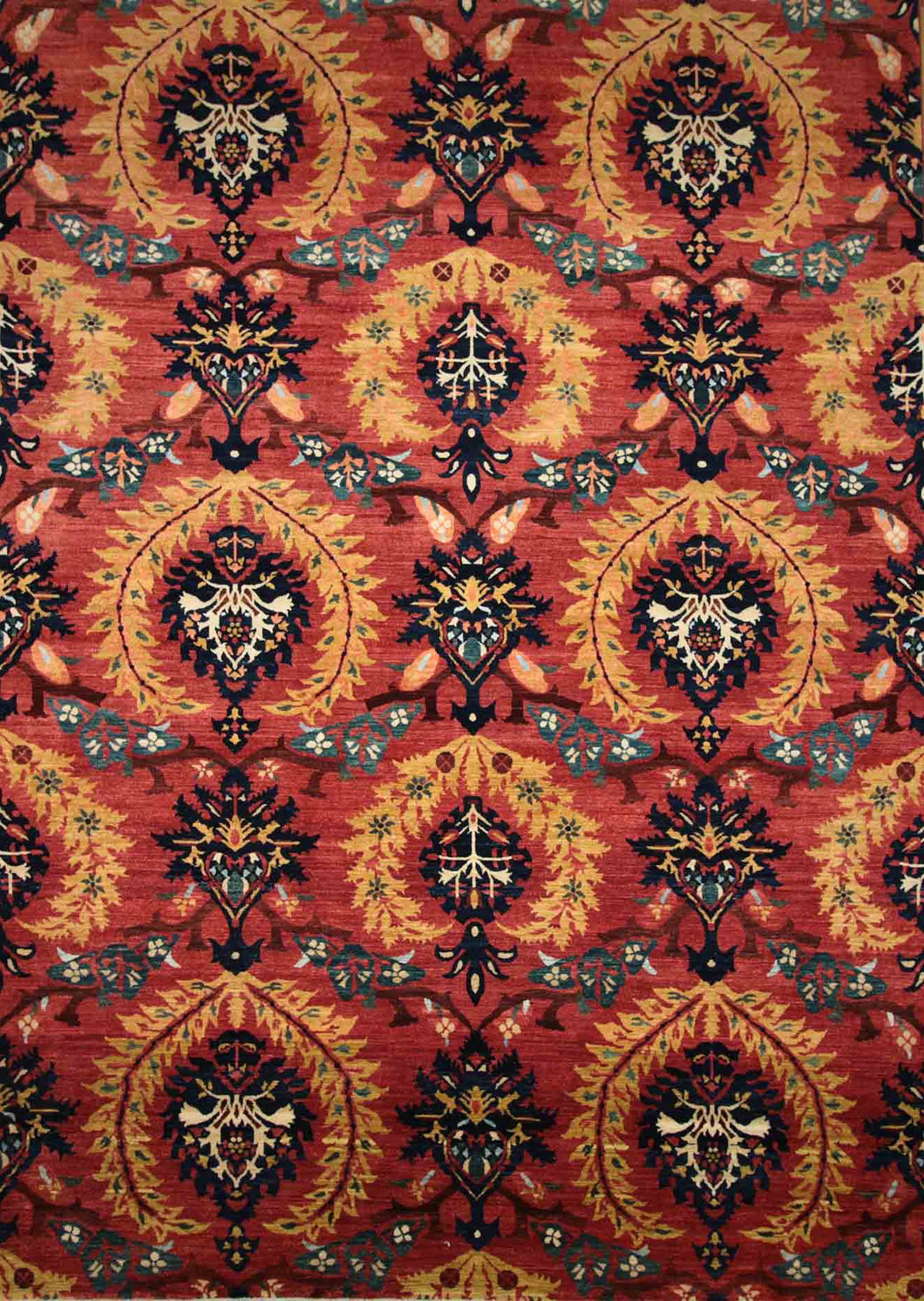 Contemporary Oriental Area Rug 9x12 One of a Kind