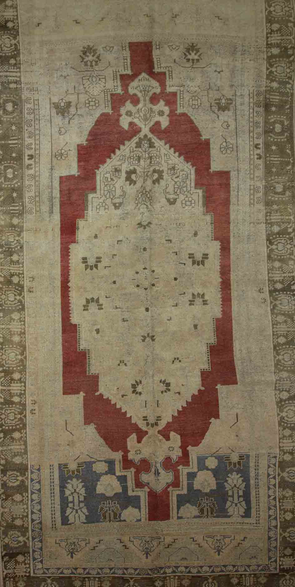 Vegetable Dye Anatolian Turkish Area Rug Runner 6x9 One of a Kind